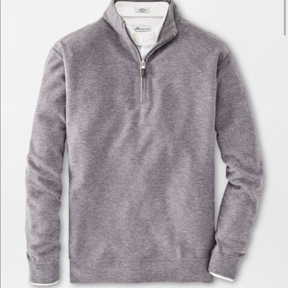 Gray half-zip jacket